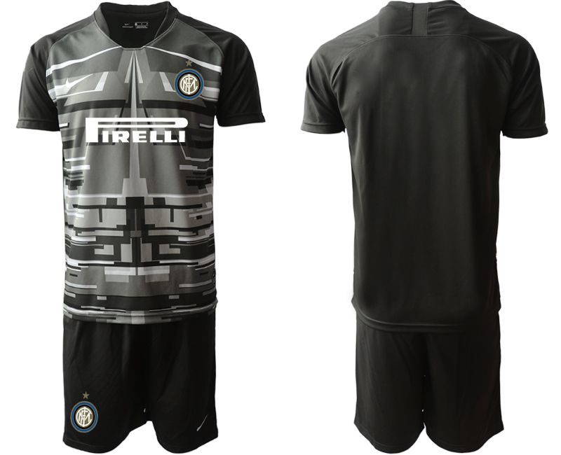 Men 2020-2021 club Inter Milan black goalkeeper Soccer Jerseys1->inter milan jersey->Soccer Club Jersey